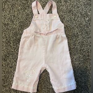Vintage 90s Light Pink Baby Girls' Overalls